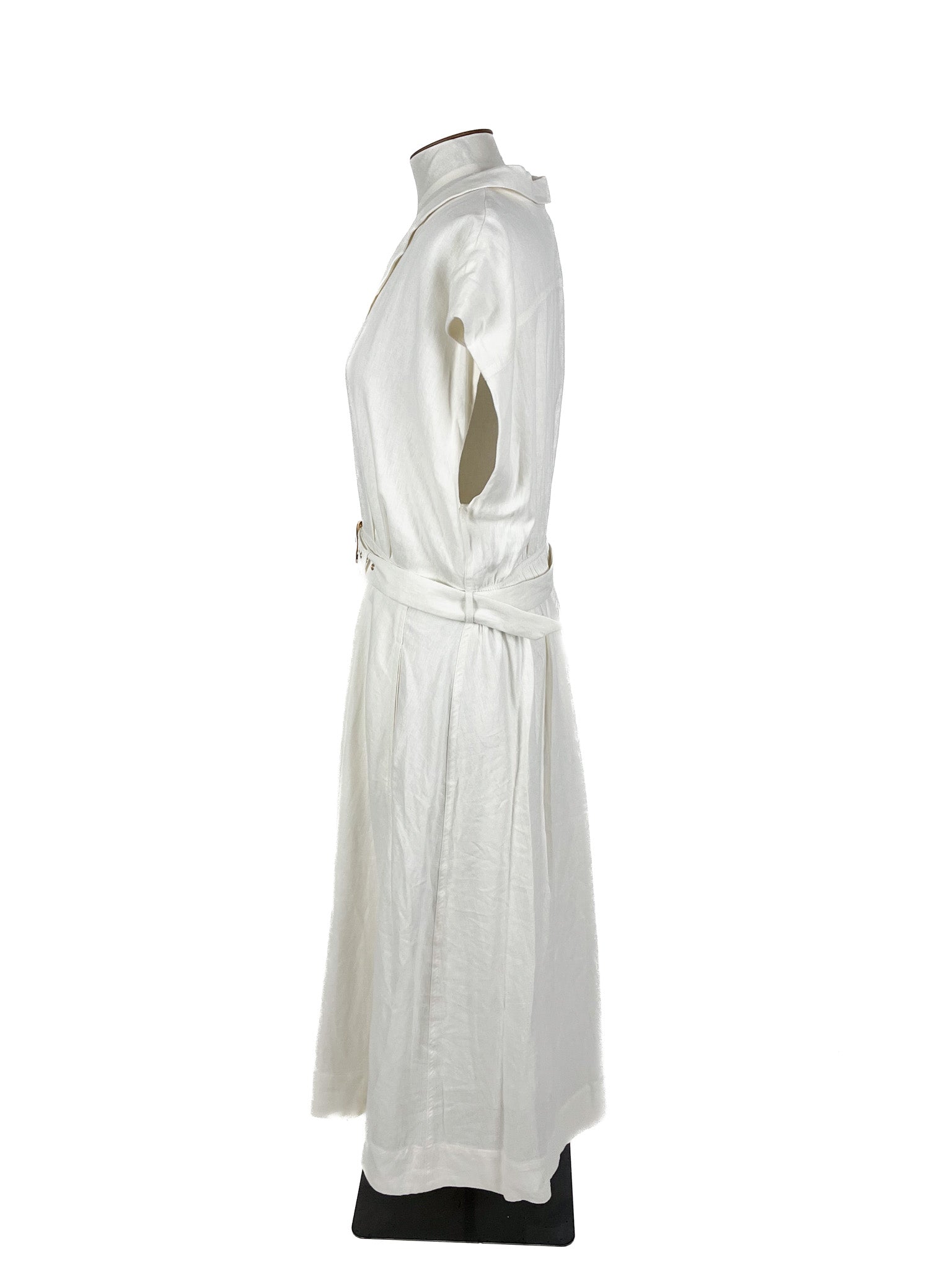 City Chic - White Maxi Dress (Size 16)