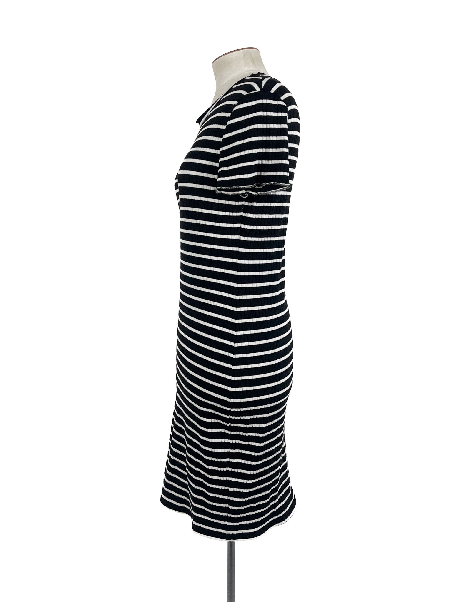 Dorothy Perkins - Black & White Midi Dress (Size 14)
