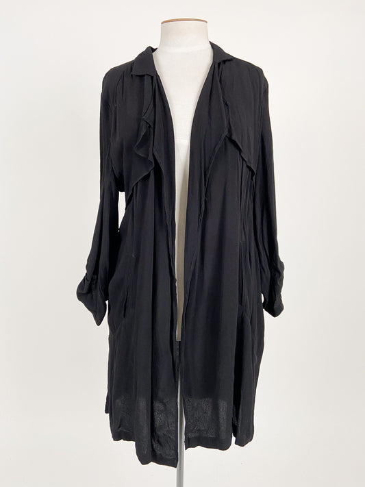 Merric Classic | Black Workwear Cardigan | Size 14