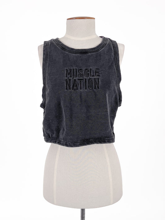 Muscle Nation | Navy Activewear Top | Size S