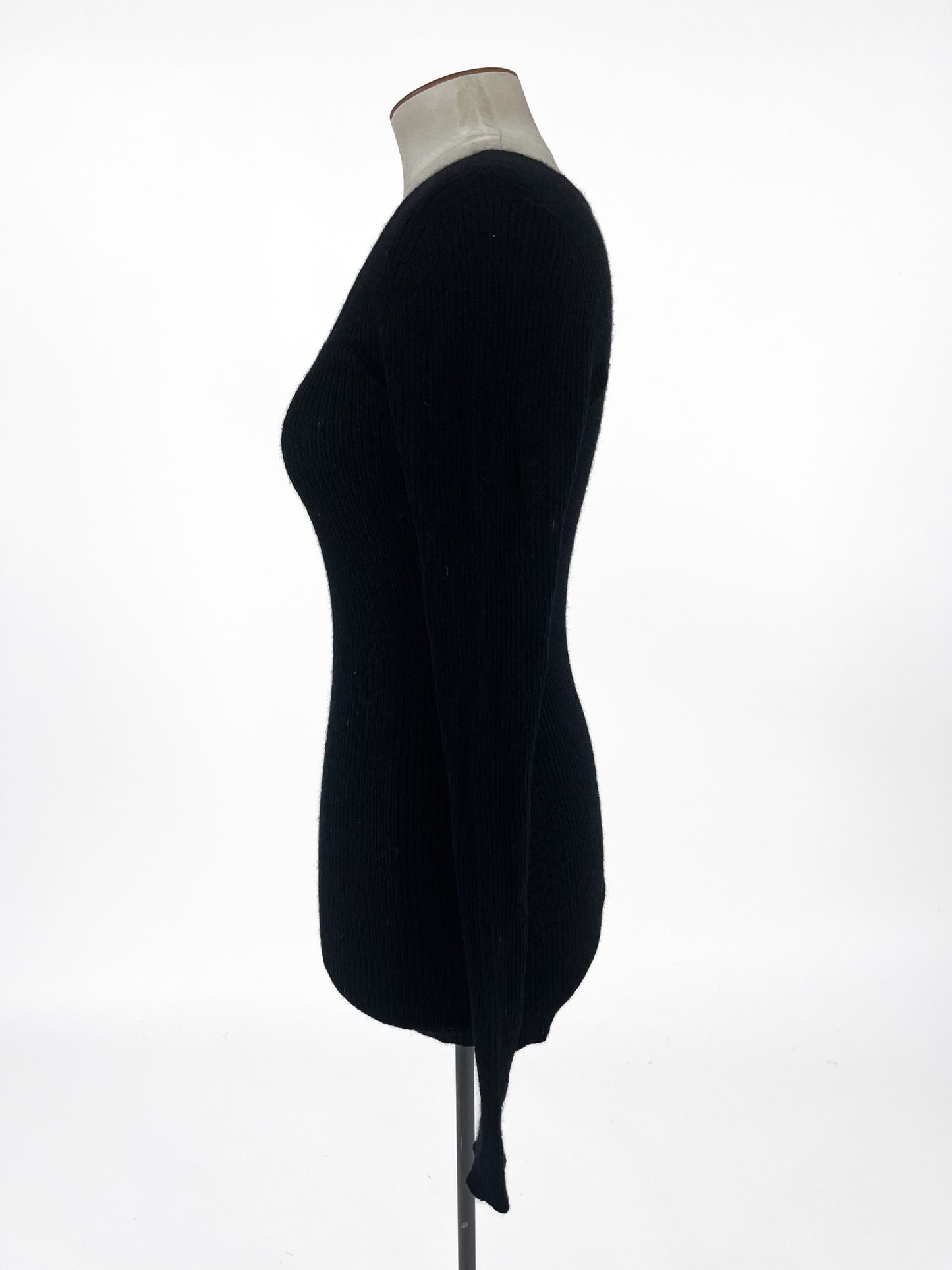 Knitted | Black Casual Top | Size M