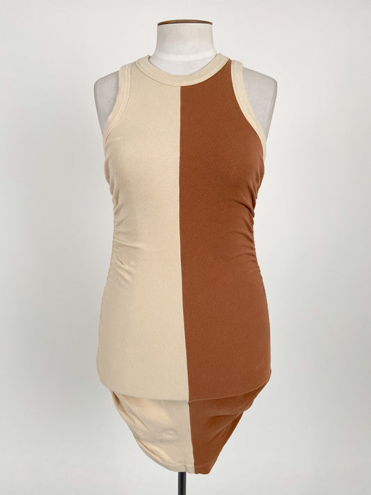 SOVERE | Brown Casual/Cocktail Dress | Size 12