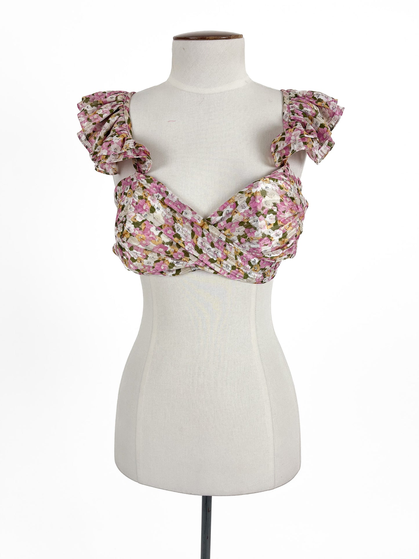 Pia | Multicoloured Cocktail Top | Size XS