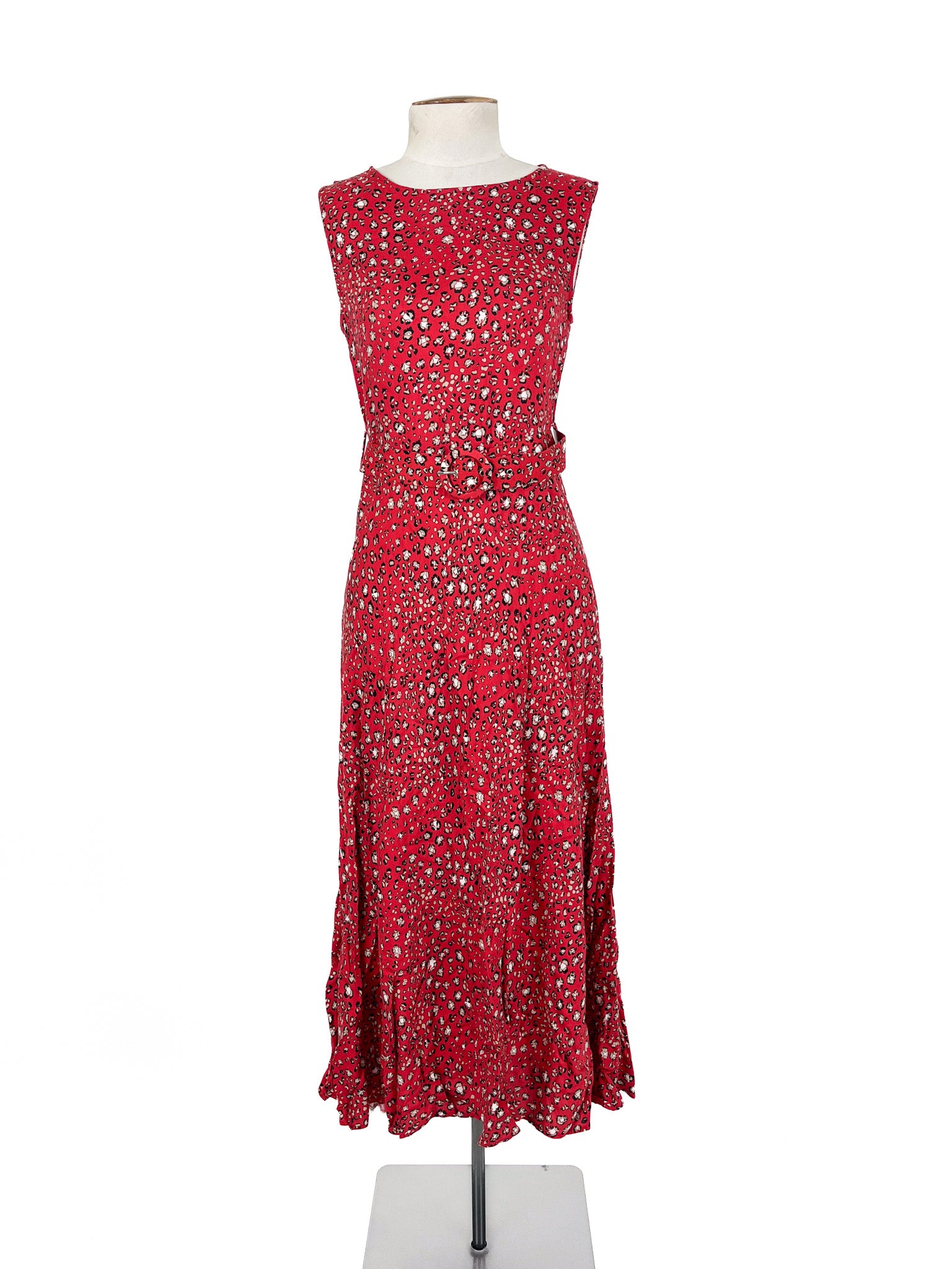 Zara - Red Midi Dress (Size M)