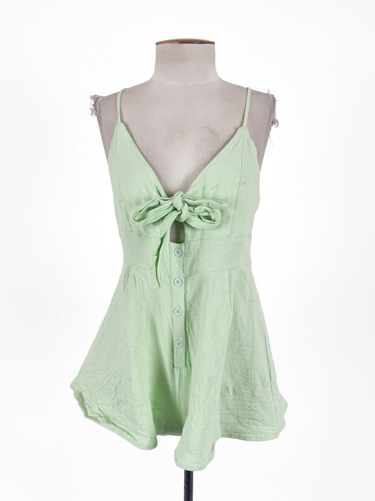 Missguided | Green Casual Playsuit | Size 12