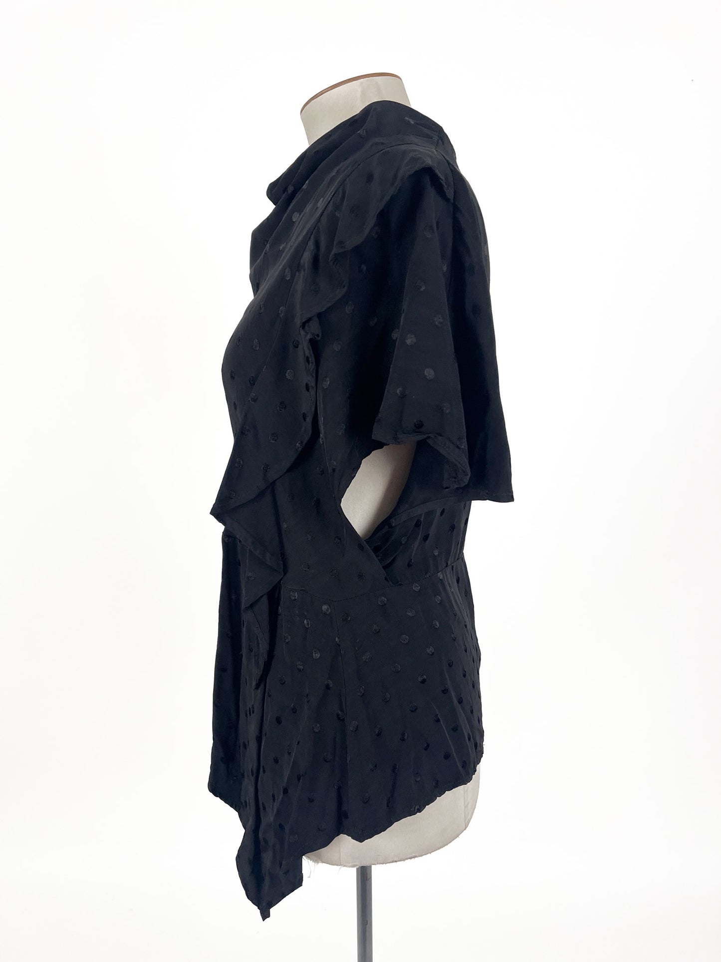 Issac + Lulu - Black Blouse (Size 14)