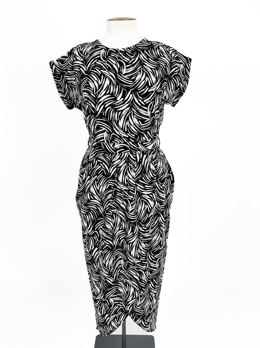 Apricot | Black Cocktail Dress | Size 12