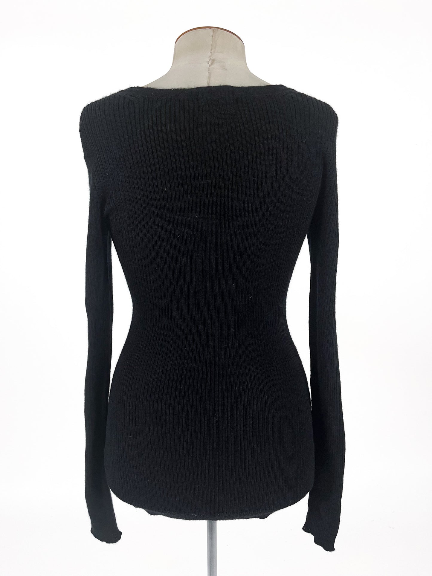 Knitted | Black Casual Top | Size M
