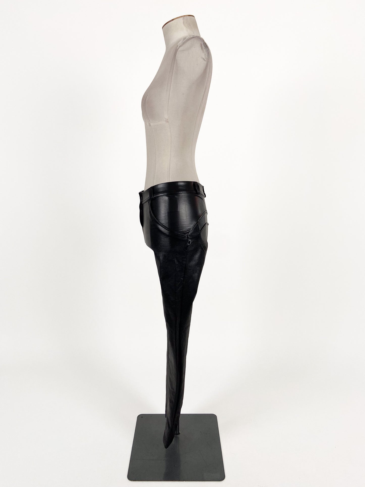 Freddy | Black Faux leather Skinny Pants | Size 6