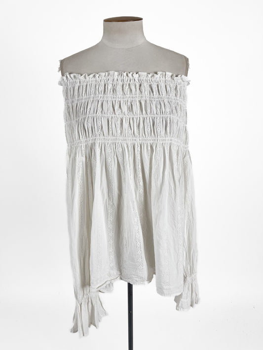 Karen Walker | White Casual Top | Size 10