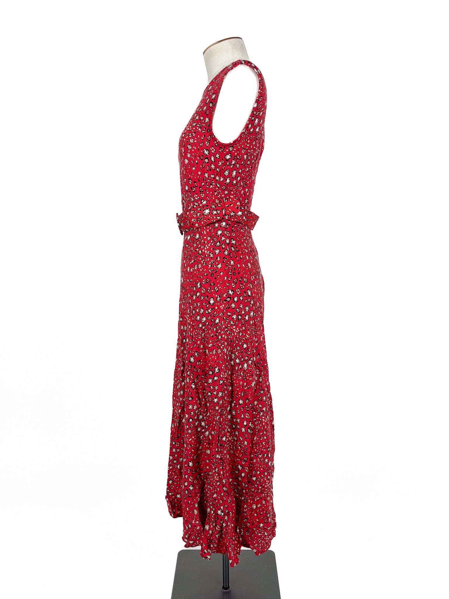 Zara - Red Midi Dress (Size M)