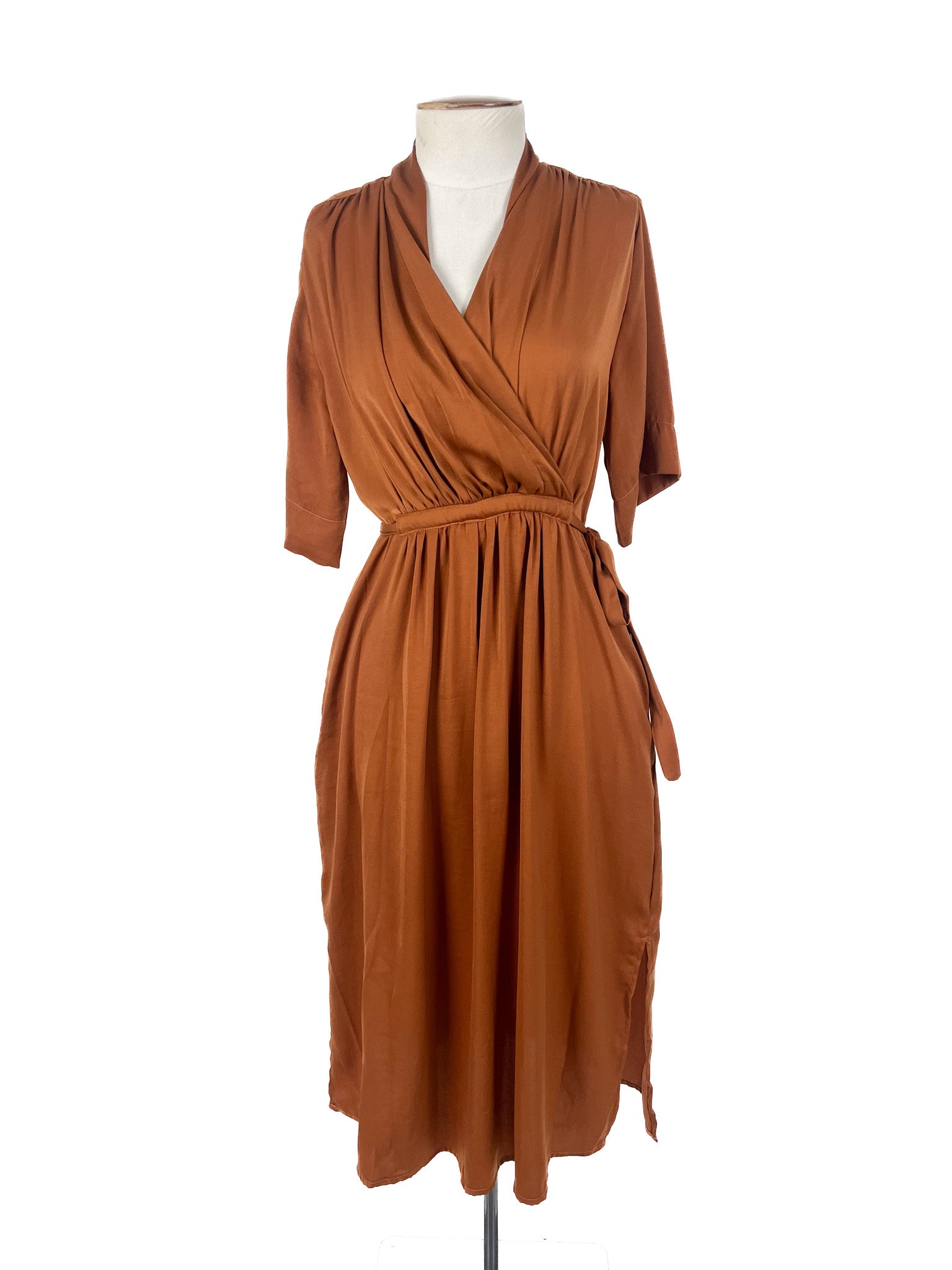 Grace Hill - Brown Midi Dress (Size 8)