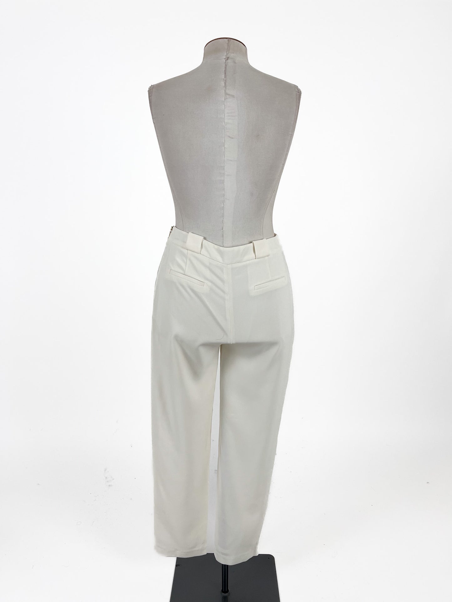 Coast | White High waisted Straight fit Pants | Size 12