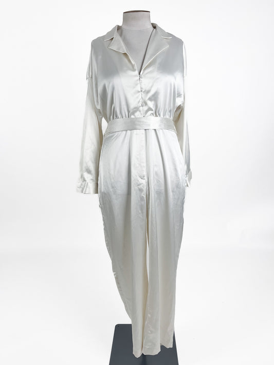 Zara | White Casual/Cocktail Jumpsuit | Size XL