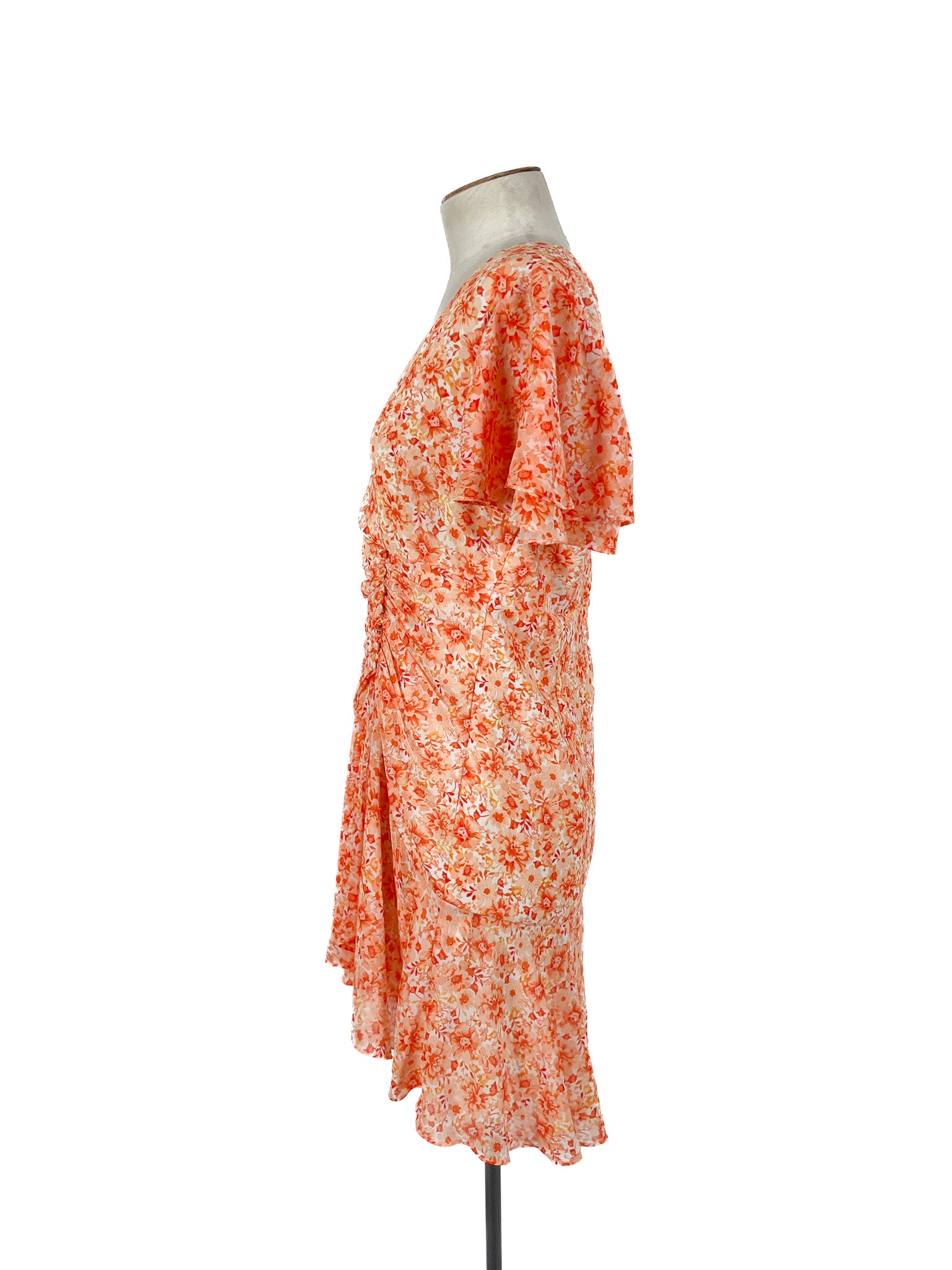 Forever New - Orange Mini Dress (Size 10)