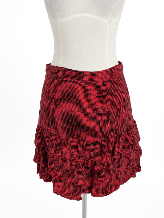 Kookai | Red Casual/Cocktail Skirt | Size 10