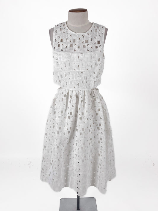 Karl Lagerfeld | White Casual/Cocktail Dress | Size 10