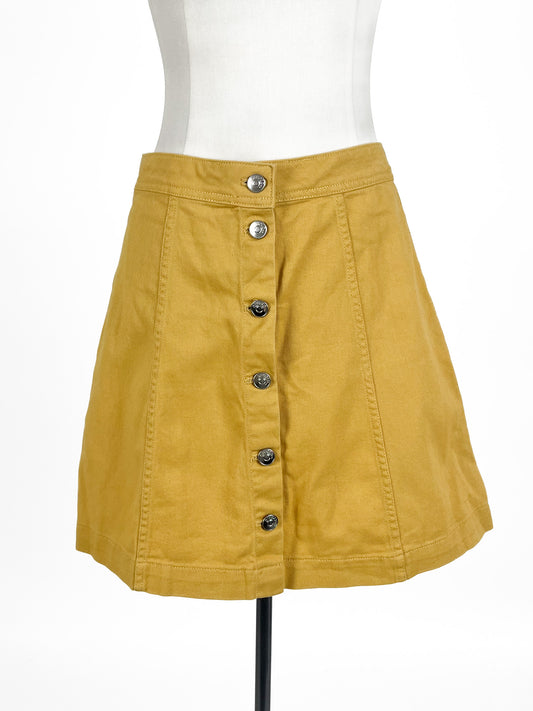 H&M | Yellow Casual Skirt | Size 10