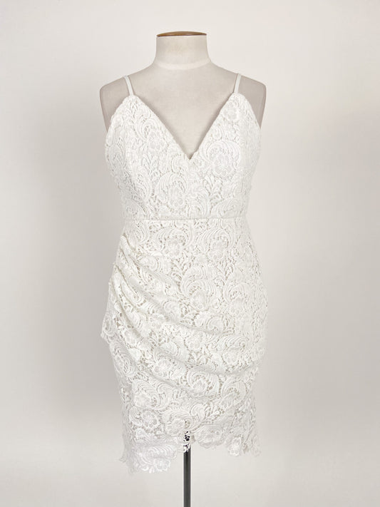 Showpo | White Cocktail Dress | Size 12