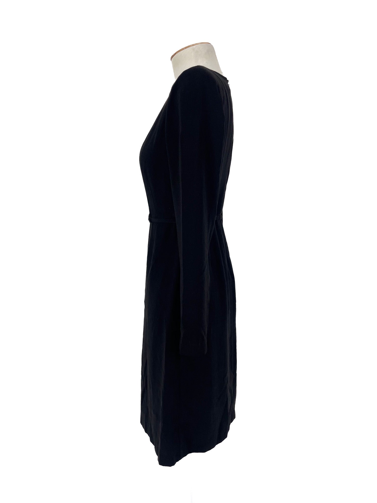 Max - Black Midi Dress (Size 6)
