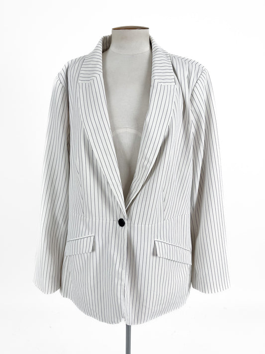City Chic | White Workwear Jacket | Size 24