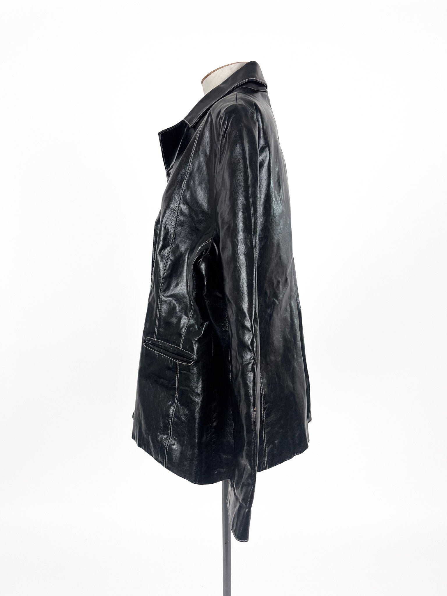Repeat - Black Leather Jacket (Size XL)