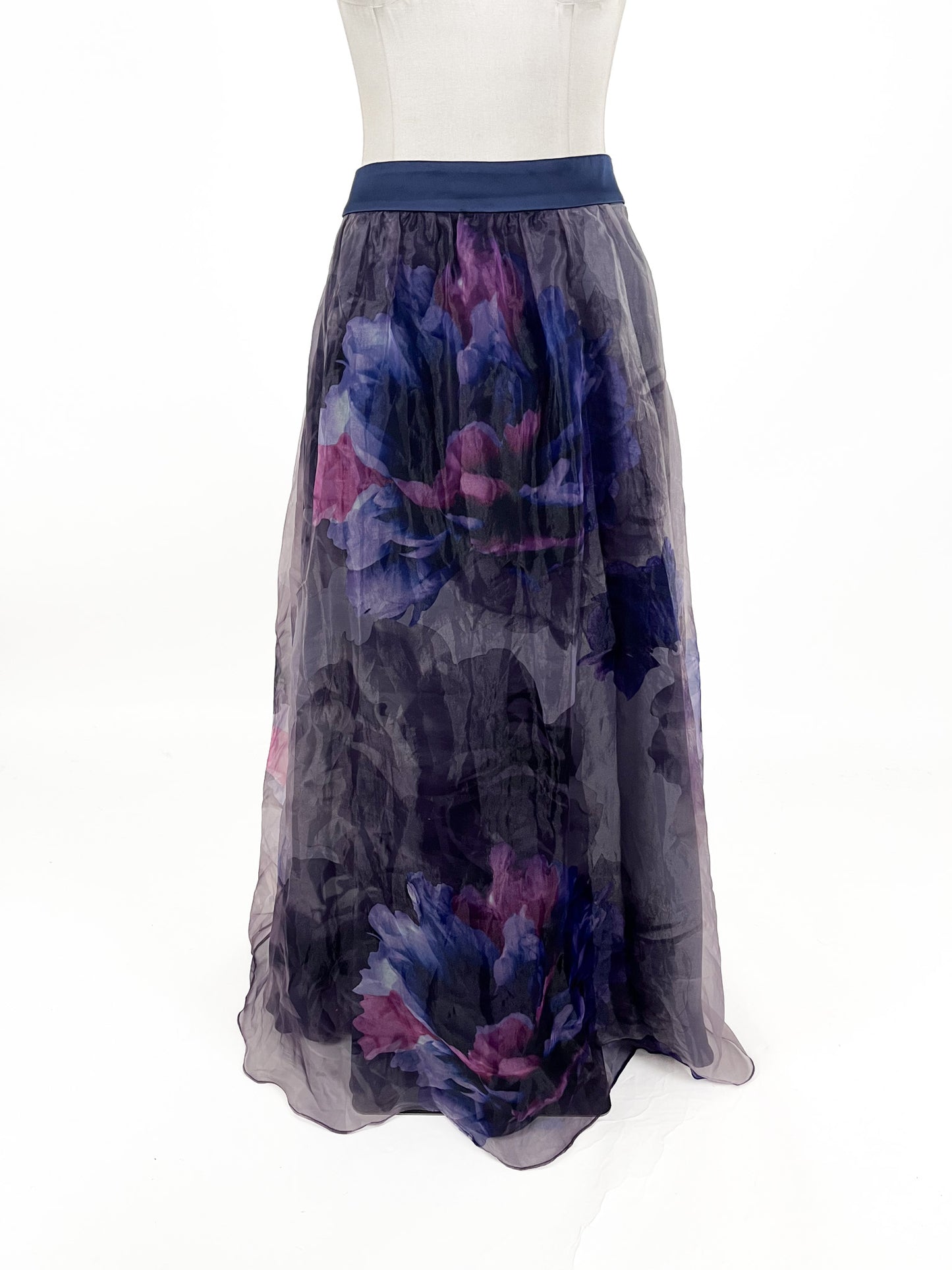 City Chic - Purple Midi Skirt (Size 16)