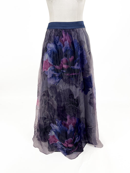 City Chic - Purple Midi Skirt (Size 16)