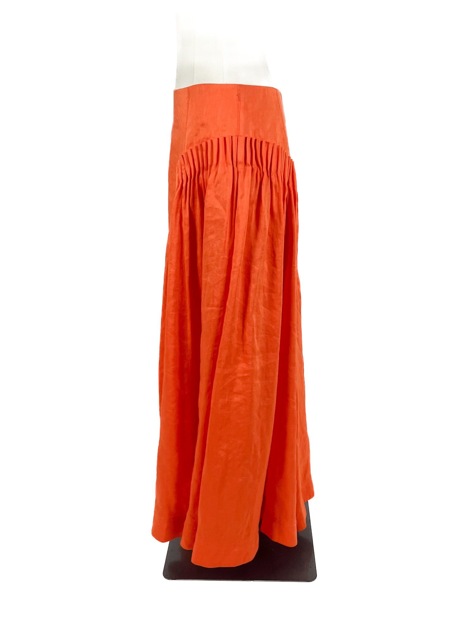 AJE - Orange Midi Skirt (Size 10)