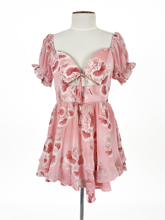 Saints + Secrets | Pink Casual/Cocktail Playsuit | Size 8