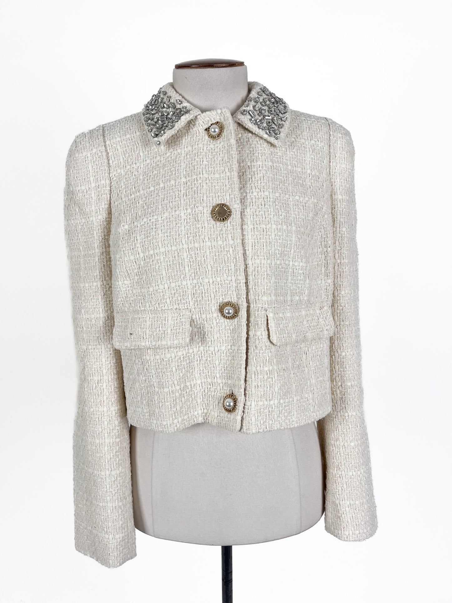River Island | White Cocktail/Workwear Jacket | Size 10