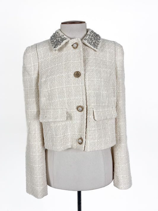River Island | White Cocktail/Workwear Jacket | Size 10