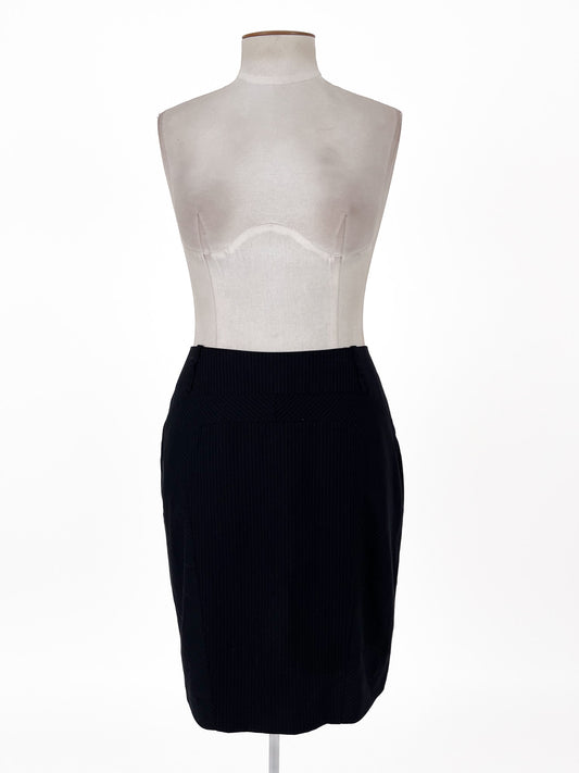 CUE | Black Workwear Skirt | Size 14
