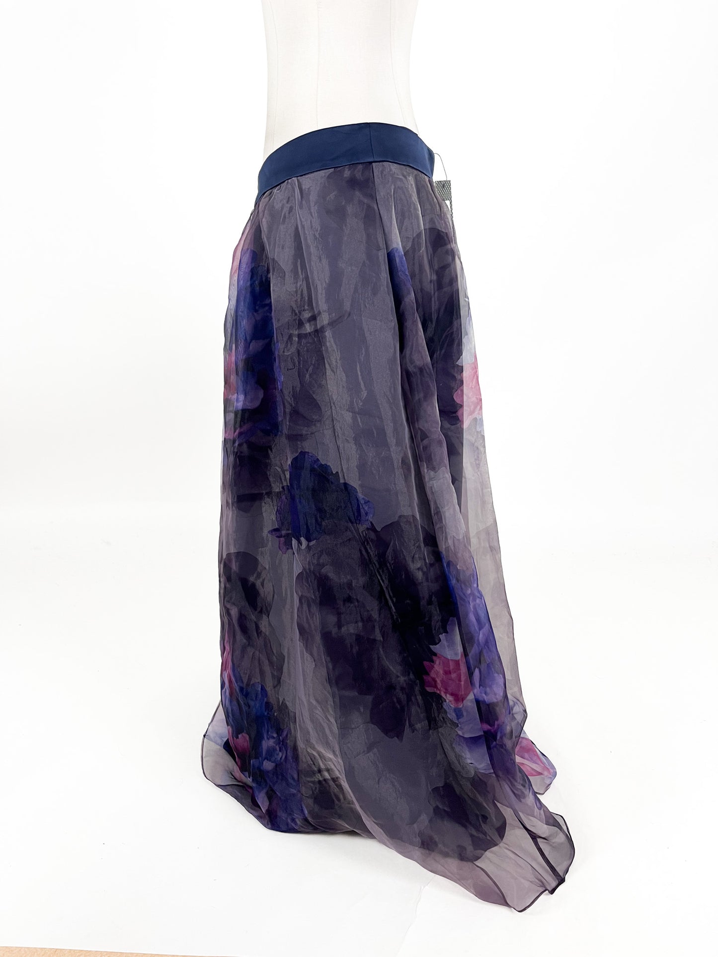 City Chic - Purple Midi Skirt (Size 16)