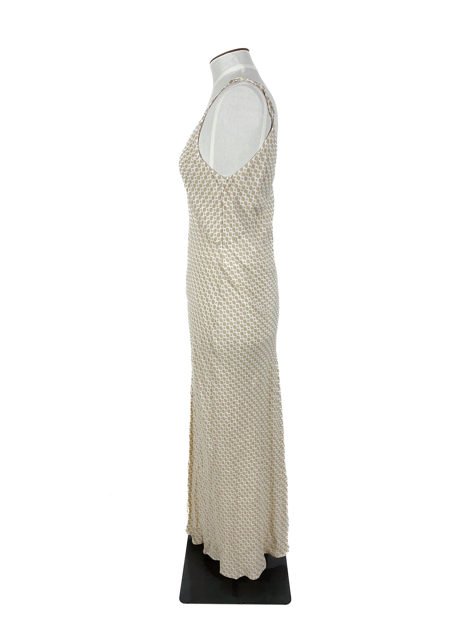 Dissh - Beige & White Maxi Dress (Size 14)