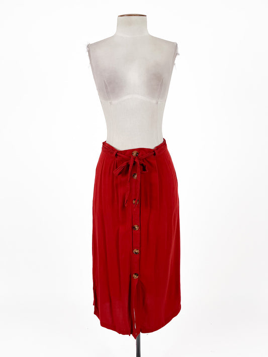Spirit | Orange Casual/Workwear Skirt | Size 8