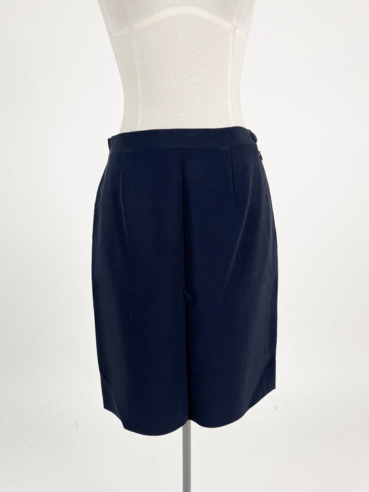 Moschino | Navy Workwear Skirt | Size 10