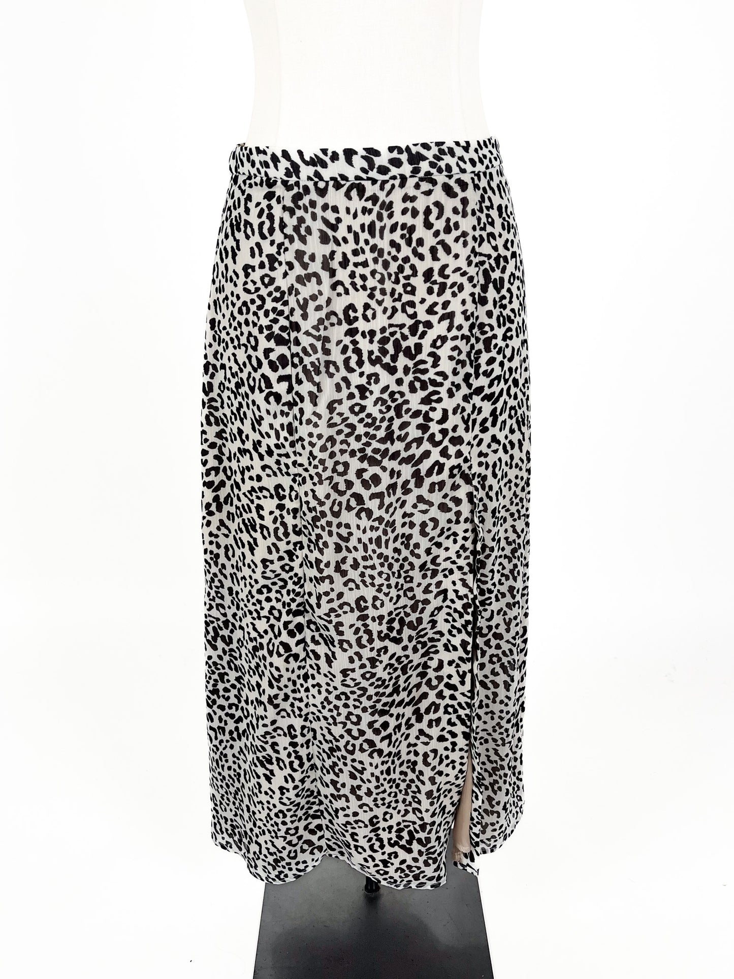 Kookai - Beige Midi Skirt (Size 10)