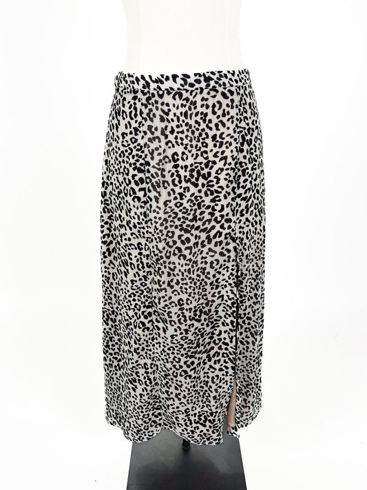 Kookai - Beige Midi Skirt (Size 10)
