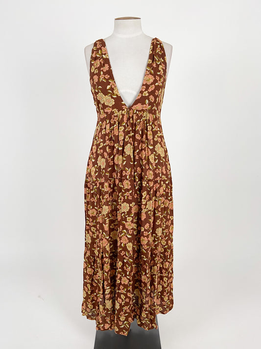 Faithfull the Brand | Brown Cocktail Dress | Size 12