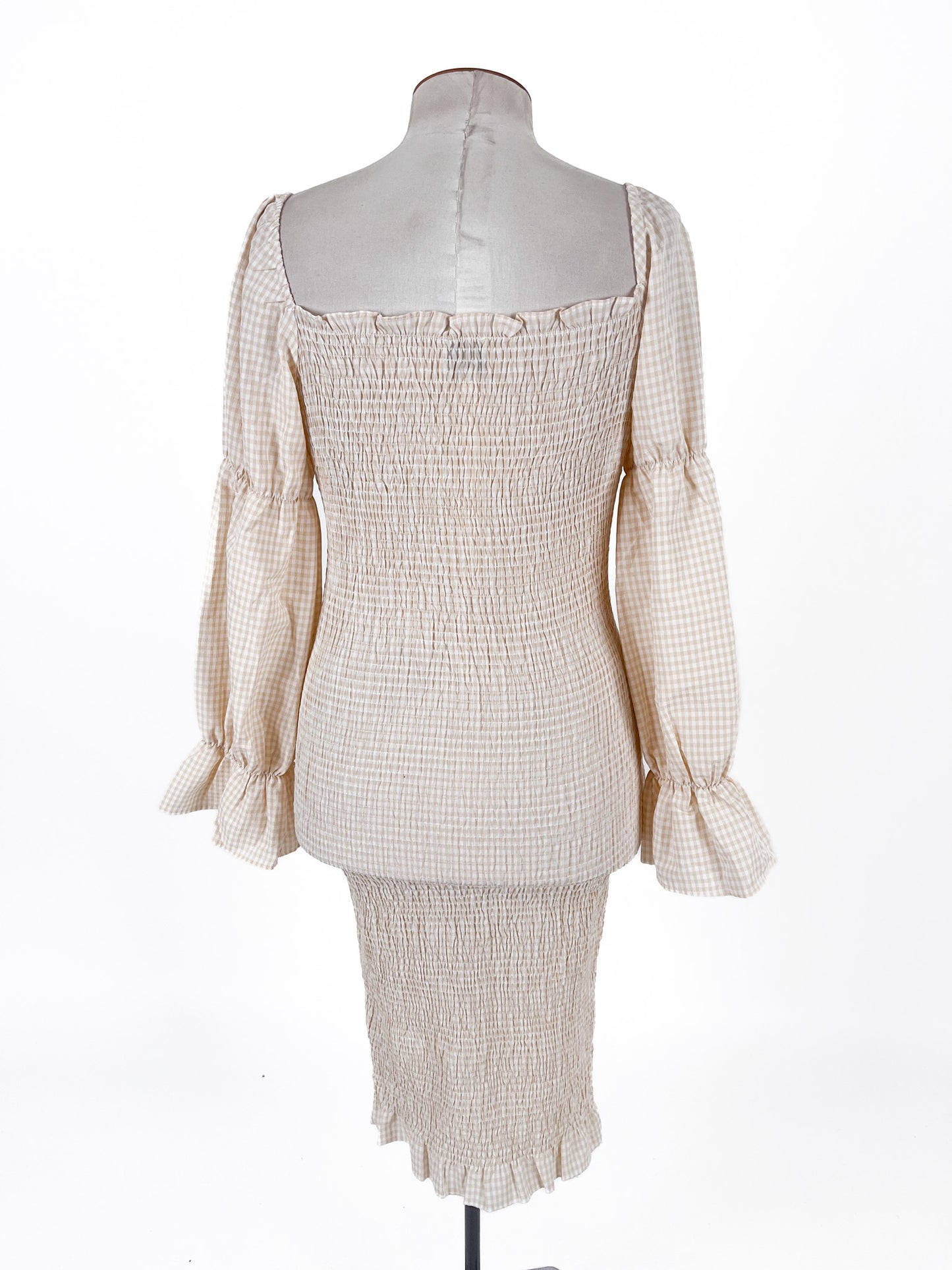 SNDYS | Beige Casual/Cocktail Dress | Size M
