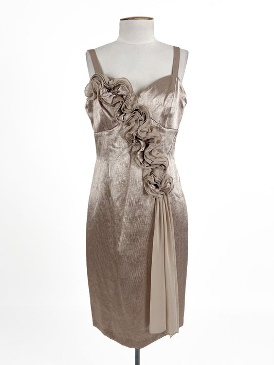 Laura K | Gold Cocktail Dress | Size 10
