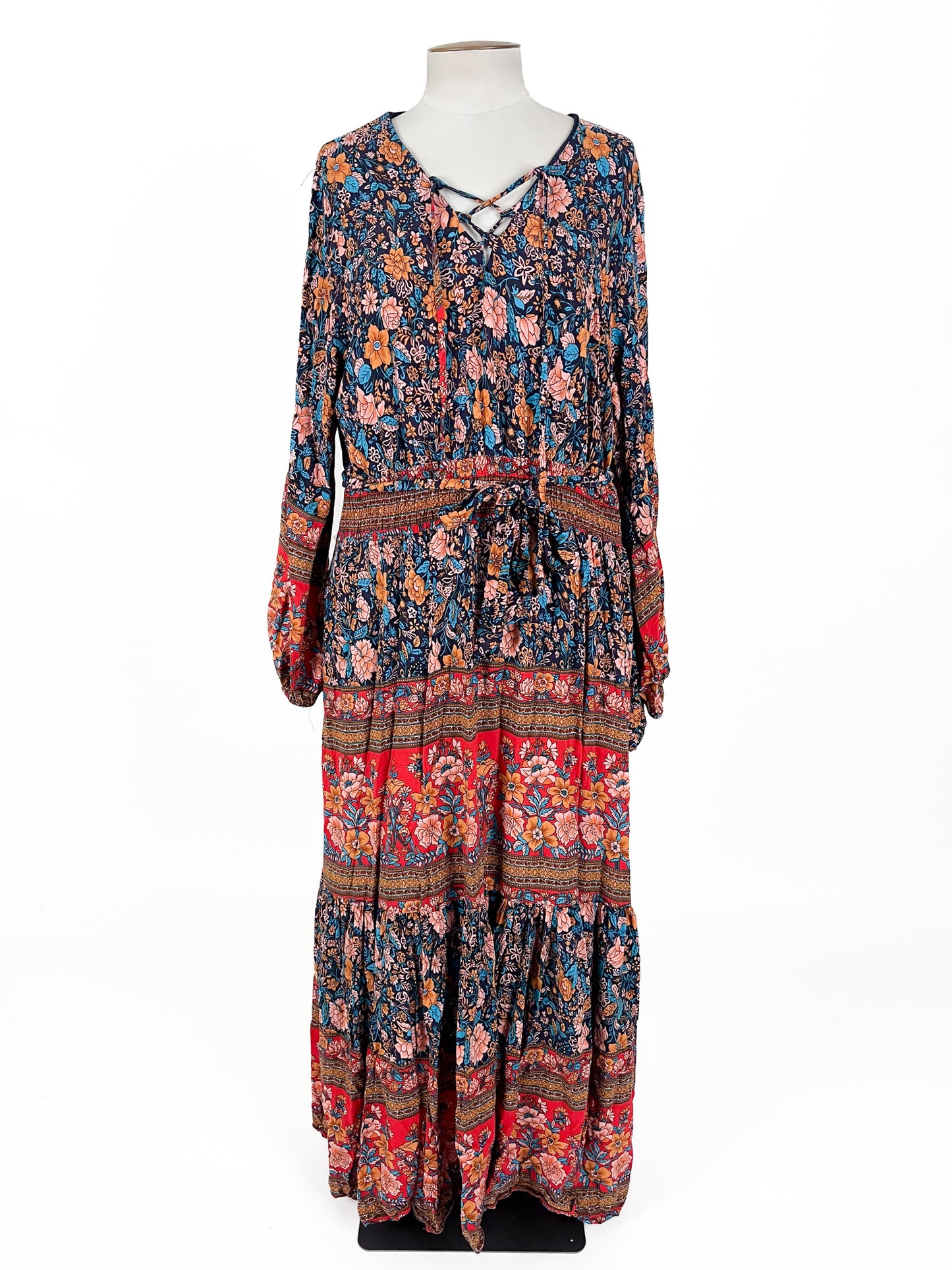 Friday Flamingo | Multicoloured Casual Dress | Size 18