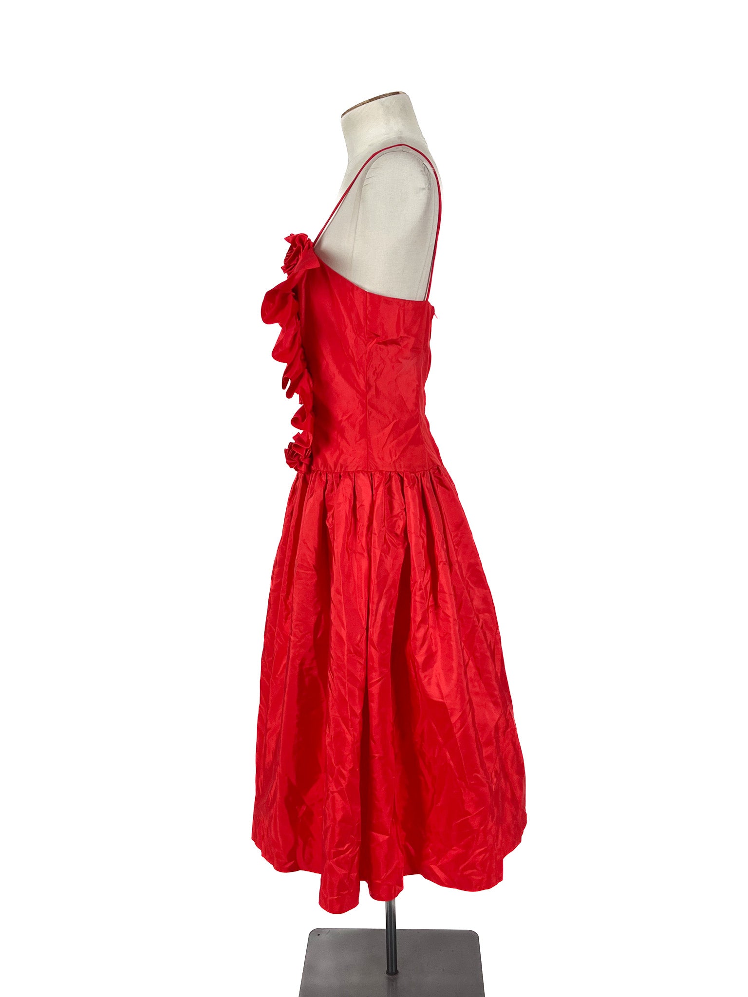 Purple Patch - Red Midi Dress (Size 10)