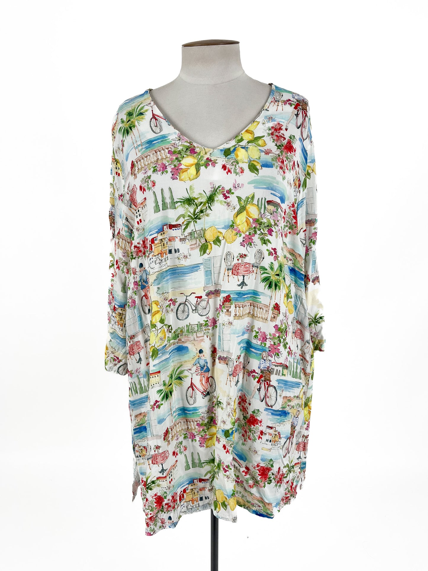 Blue Illusion - Multicoloured Top (Size 18)