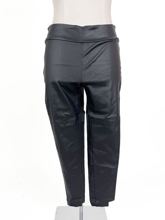 Max | Black Faux leather Skinny Pants | Size 16