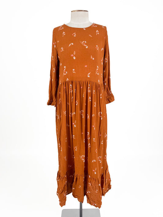 Whistle | Orange Casual Dress | Size 8