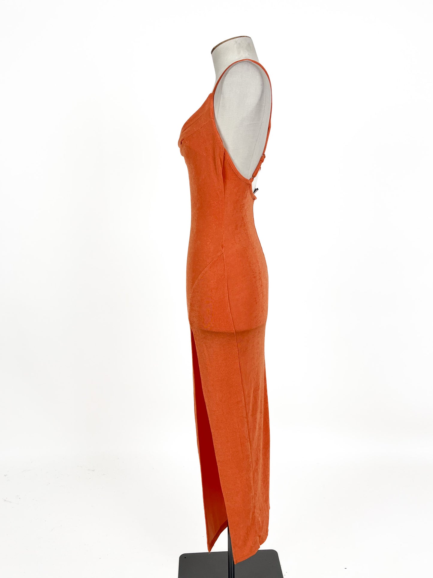 She | Orange Cocktail Dress | Size XS