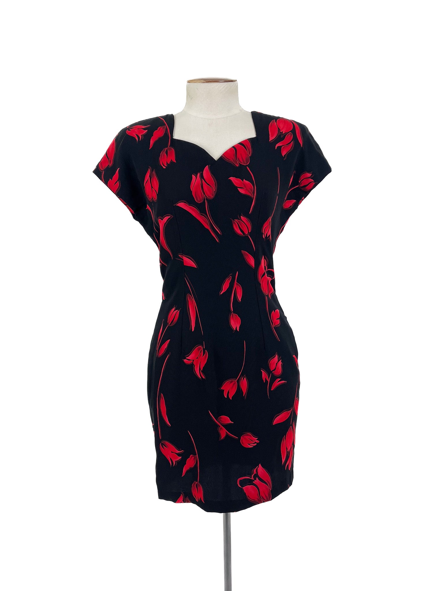 Unknown Brand - Black & Red Mini Dress (Size S)