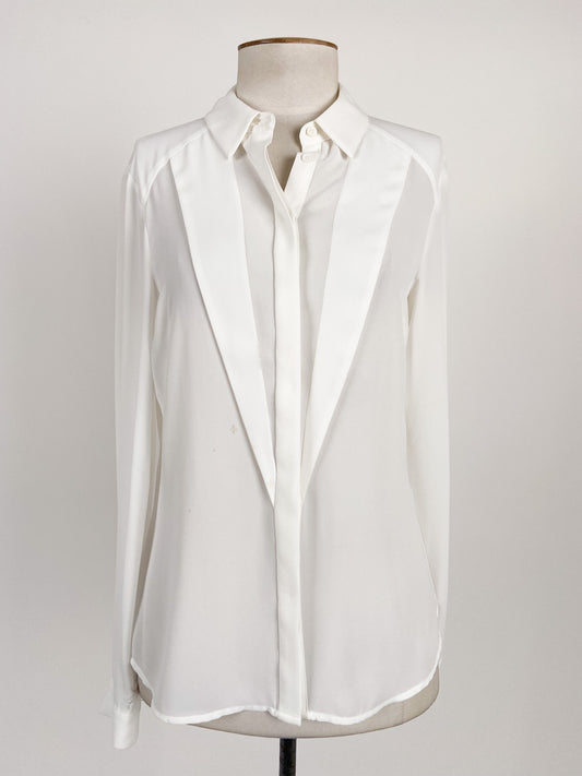 CUE | White Casual/Workwear Top | Size 8